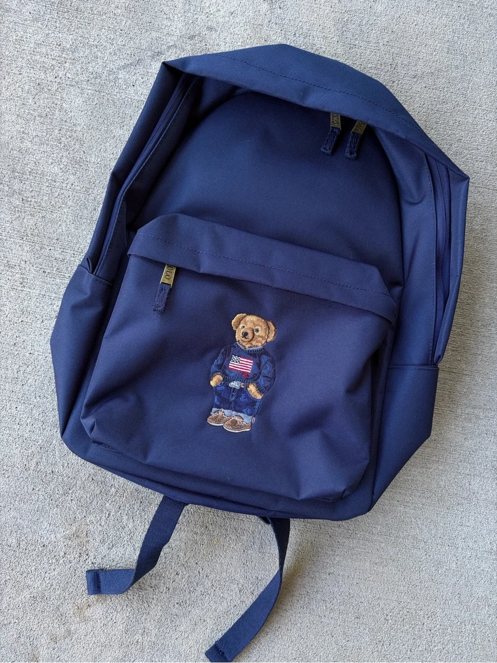 Polo Ralph Lauren polo bear navy backpack bag purse NWT
